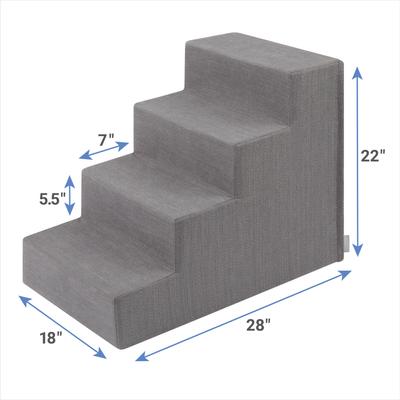 Show full view: Frisco Foam Step, Gray, 4-step slide 3 of 8