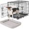 Show in main carousel: Frisco Fold & Carry Double Door Collapsible Wire Dog Crate, 24 inch & Frisco Gray Basket Weave Dog Crate Mat, 24-in slide 1 of 5