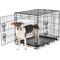 Show in main carousel: Frisco Fold & Carry Double Door Collapsible Wire Dog Crate, 24 inch & Frisco Gray Basket Weave Dog Crate Mat, 24-in slide 3 of 5