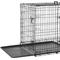 Show in main carousel: Frisco Fold & Carry Double Door Collapsible Wire Dog Crate, 42 inch & Frisco Gray Basket Weave Dog Crate Mat, 42-in slide 2 of 6