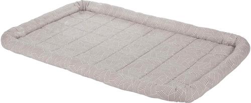 Show full view: Frisco Fold & Carry Double Door Collapsible Wire Dog Crate, 48 inch & Frisco Gray Basket Weave Dog Crate Mat, 48-in slide 4 of 6