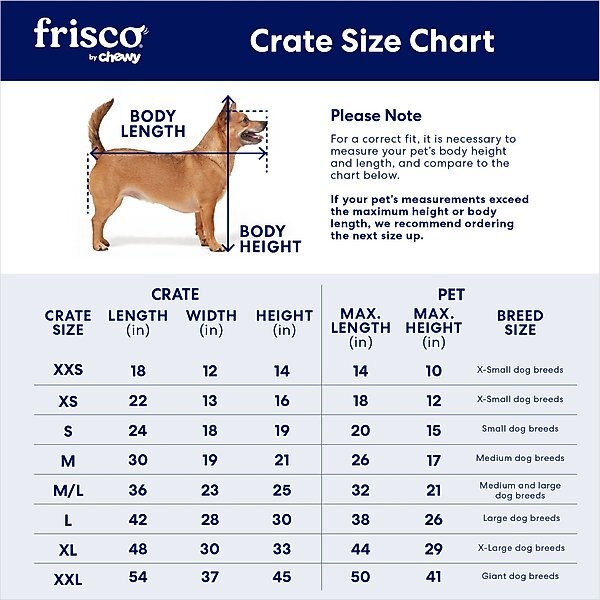 Frisco Fold & Carry Double Door Collapsible Wire Dog Crate