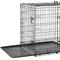 Show in main carousel: Frisco Fold & Carry Double Door Collapsible Wire Dog Crate & Mat Kit, 42 inch + Stainless Steel Bowl, 4.75-cup, 2 count slide 2 of 9