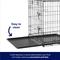Show in main carousel: Frisco Fold & Carry Double Door Collapsible Wire Dog Crate & Mat Kit, Large slide 6 of 10