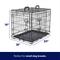 Show in main carousel: Frisco Fold & Carry Double Door Collapsible Wire Dog Crate, Small slide 2 of 10
