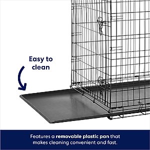 Frisco Fold & Carry Double Door Collapsible Wire Dog Crate, X-Large