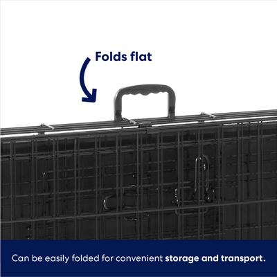 Show full view: Frisco Fold & Carry Double Door Collapsible Wire Dog Crate, X-Large slide 6 of 10