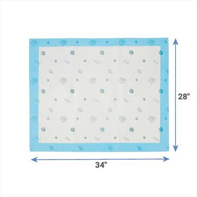 Show full view: Frisco Fold & Carry Single Door Collapsible Wire Crate, 36 inch + Extra Large Printed Dog Training & Potty Pads, 28 x 34-in, 40 count, Unscented slide 7 of 9