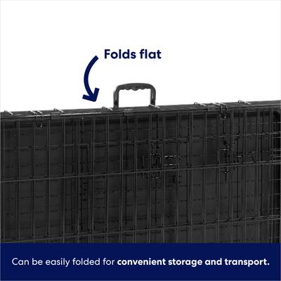Show full view: Frisco Fold & Carry Single Door Collapsible Wire Dog Crate & Mat Kit, Med/Large slide 5 of 12