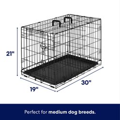 Frisco Fold & Carry Single Door Collapsible Wire Dog Crate, Medium slide 2 of 7