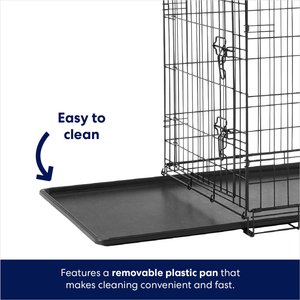 Frisco Fold & Carry Single Door Collapsible Wire Dog Crate, Medium