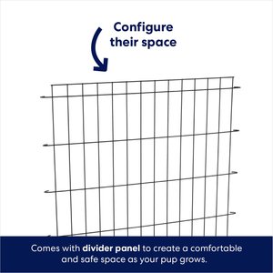 Frisco Fold & Carry Single Door Collapsible Wire Dog Crate, Medium