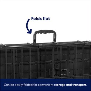 Frisco Fold & Carry Single Door Collapsible Wire Dog Crate, Medium