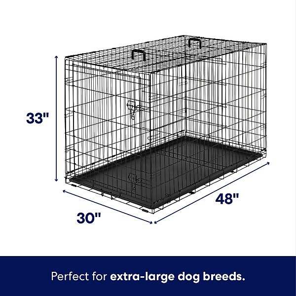 Show full view: Frisco Fold & Carry Single Door Collapsible Wire Dog Crate, X-Large slide 2 of 10