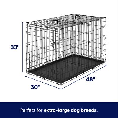 Show full view: Frisco Fold & Carry Single Door Collapsible Wire Dog Crate, X-Large slide 2 of 10