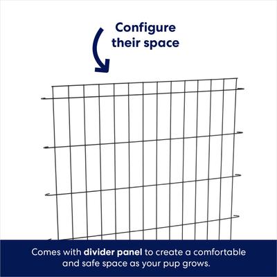 Show full view: Frisco Fold & Carry Single Door Collapsible Wire Dog Crate, XX-Small slide 6 of 11