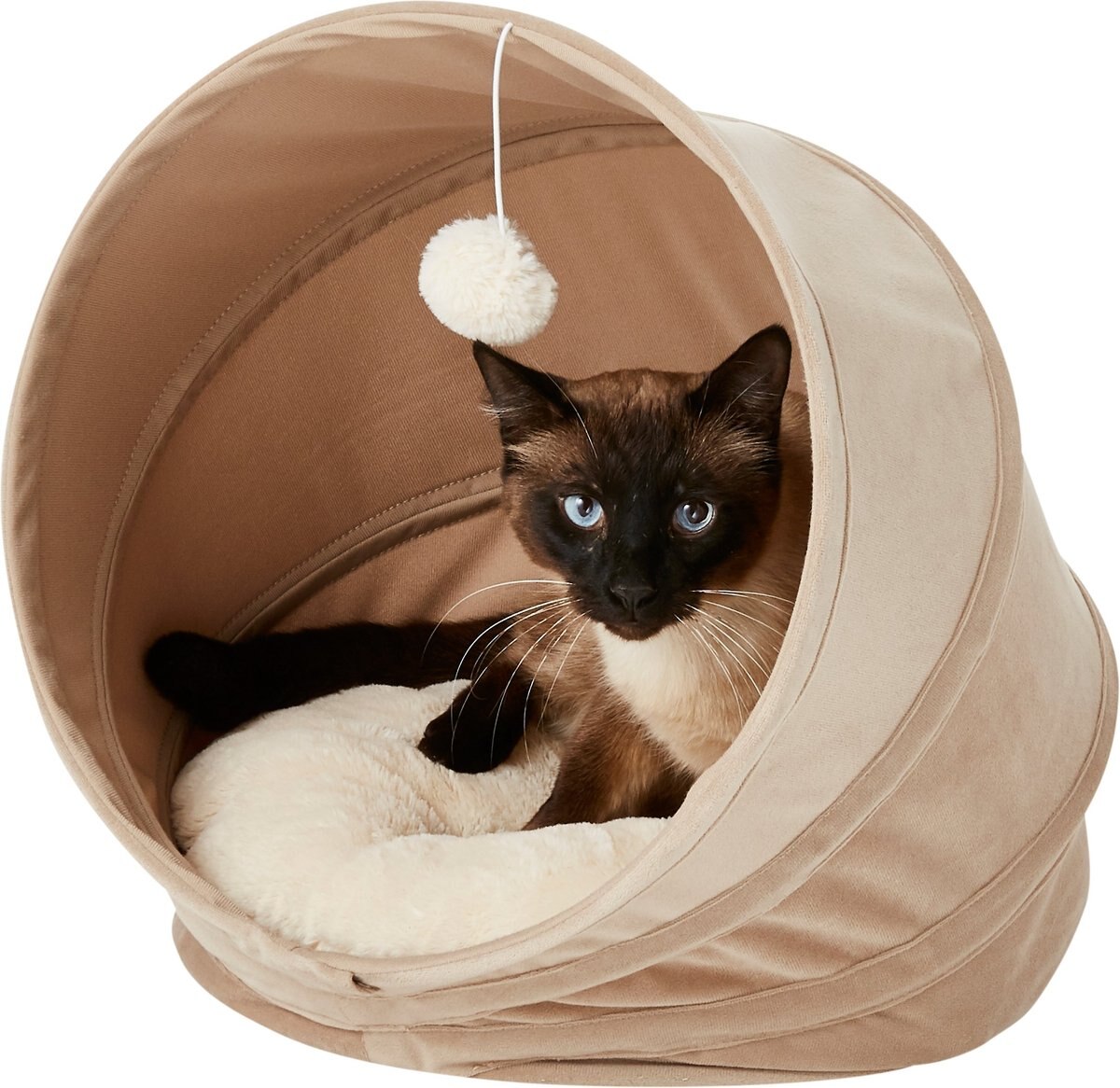 Frisco Foldable Covered Canopy Cat Bed