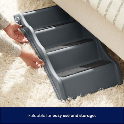 Show full view: Frisco Foldable Nonslip Cat & Dog Stairs, Charcoal slide 4 of 8