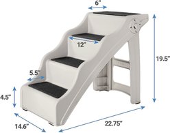 Frisco Foldable Nonslip Cat & Dog Stairs, Grey slide 2 of 5
