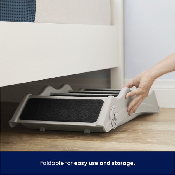 Show full view: Frisco Foldable Nonslip Cat & Dog Stairs, Grey slide 4 of 8