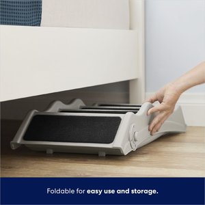Frisco Foldable Nonslip Cat & Dog Stairs, Grey