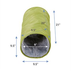 Frisco Forest Crinkle Plush Small Pet Tunnel, Green slide 2 of 4