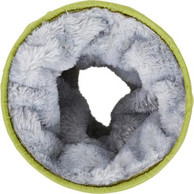 Show full view: Frisco Forest Crinkle Plush Small Pet Tunnel, Green slide 4 of 6