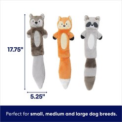 Frisco Forest Friends Stuffing-Free Skinny Plush Squeaky Dog Toy, Small to Large slide 2 of 6