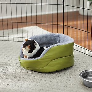 Frisco Forest Plush Round Small Pet Cuddler, Green