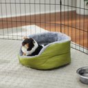 Frisco Forest Plush Round Small Pet Cuddler, Green