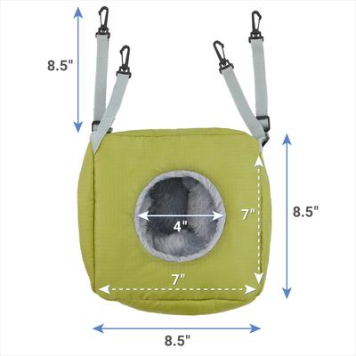 Show full view: Frisco Forest Plush Small Pet Hanging Cube, Green slide 2 of 7