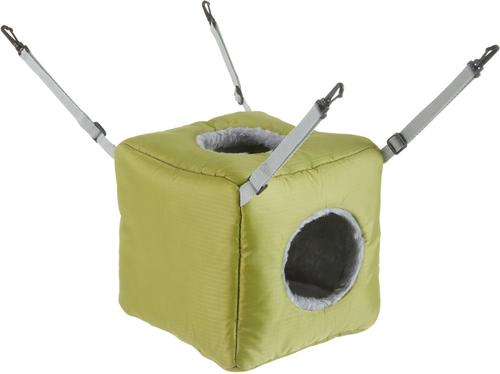 Show full view: Frisco Forest Plush Small Pet Hanging Cube, Green slide 3 of 7