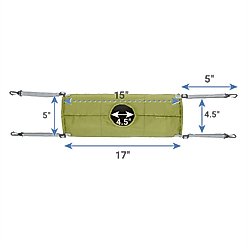 Frisco Forest Plush Small Pet Hanging Tunnel, Green slide 2 of 4