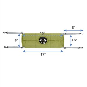 Frisco Forest Plush Small Pet Hanging Tunnel, Green
