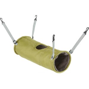 Frisco Forest Plush Small Pet Hanging Tunnel, Green
