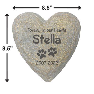 Show full view: Frisco "Forever In Our Hearts" Personalized Garden Stone, Large slide 2 of 6