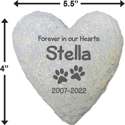 Show full view: Frisco "Forever In Our Hearts" Personalized Garden Stone, Small slide 2 of 6