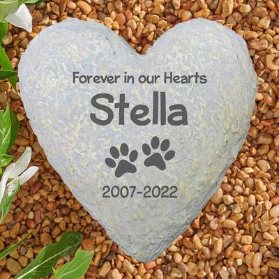 Show full view: Frisco "Forever In Our Hearts" Personalized Garden Stone, Small slide 3 of 6