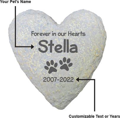 Show full view: Frisco "Forever In Our Hearts" Personalized Garden Stone, Small slide 4 of 6