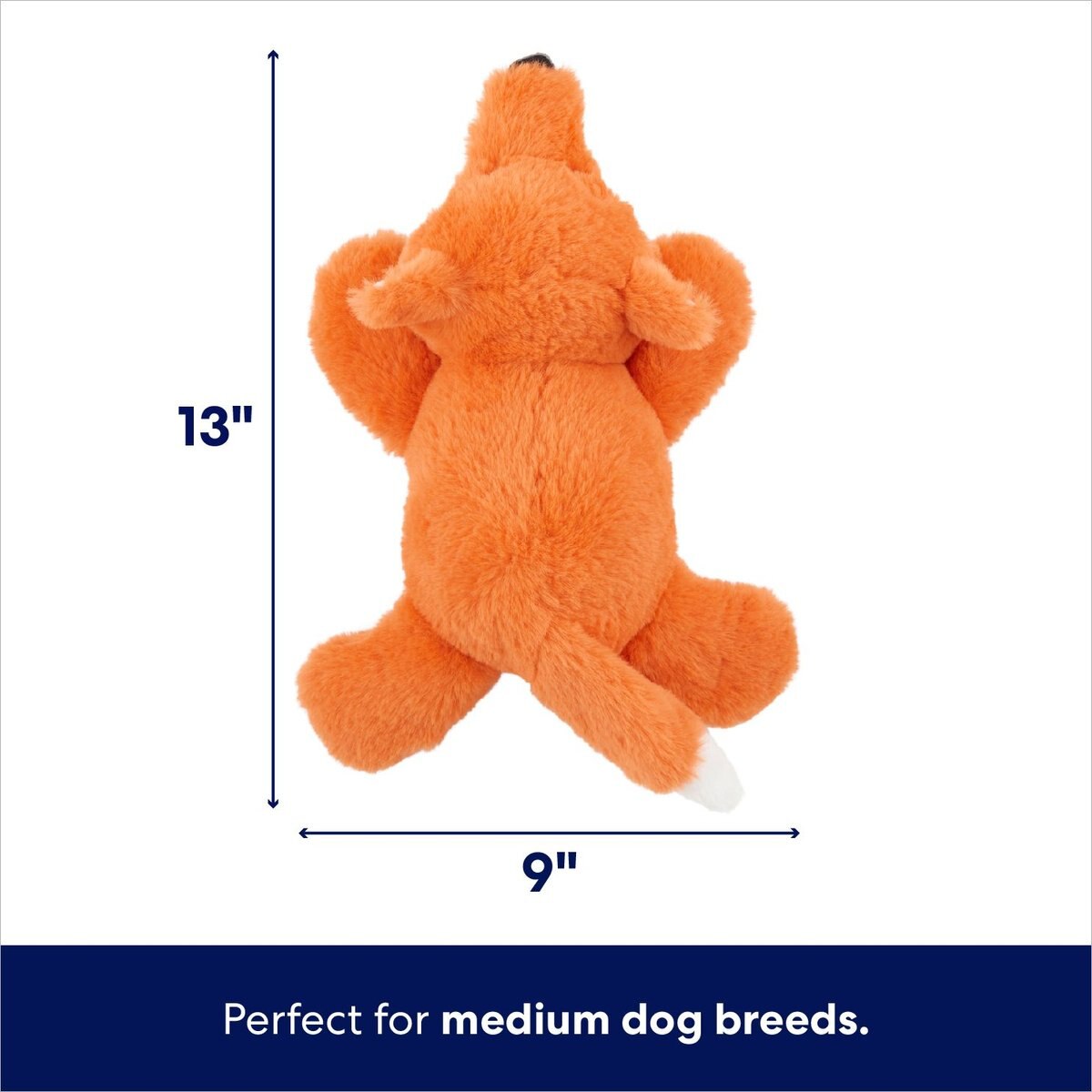 Frisco Fox Textured Plush Squeaky Dog Toy
