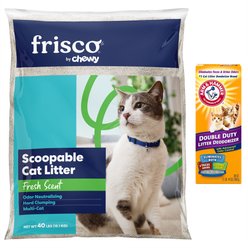 Frisco Fresh Scented Litter + Arm & Hammer Litter Baking Soda Cat Litter Deodorizer