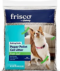 Frisco Fresh Scented Non-Clumping Recycled Paper Cat Litter, 25-lb bag