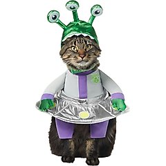Frisco Front-Walking Alien Cat Costume, Small