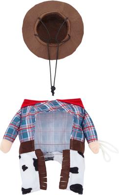 Show full view: Frisco Front Walking Cowboy Dog & Cat Costume, Small slide 7 of 11