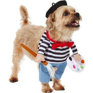 Frisco Front Walking French Artist Dog & Cat Costume, Small