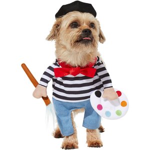 Frisco Front Walking French Artist Dog & Cat Costume, Small