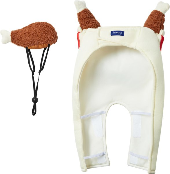 Frisco Front Walking Fried Chicken Bucket with Adjustable Inseam Dog & Cat Costume (Patent Pending)