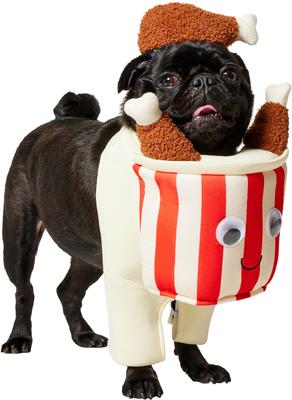 Show full view: Frisco Front Walking Fried Chicken Bucket with Adjustable Inseam Dog & Cat Costume (Patent Pending), Medium slide 3 of 11