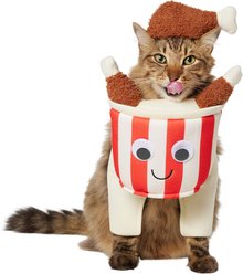 Frisco Front Walking Fried Chicken Bucket with Adjustable Inseam Dog & Cat Costume (Patent Pending), Small