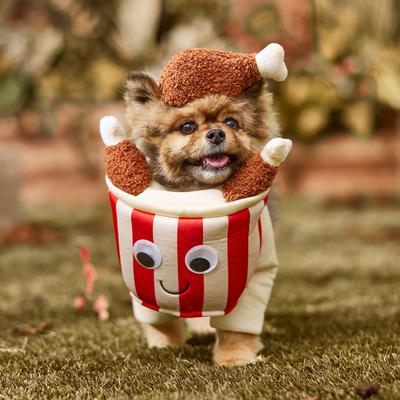 Show full view: Frisco Front Walking Fried Chicken Bucket with Adjustable Inseam Dog & Cat Costume (Patent Pending), Small slide 8 of 11